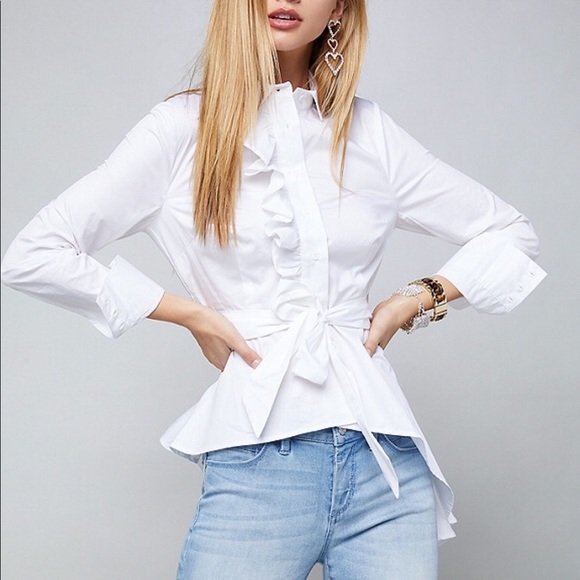 bebe Tops - Bebe asymmetrical blouse